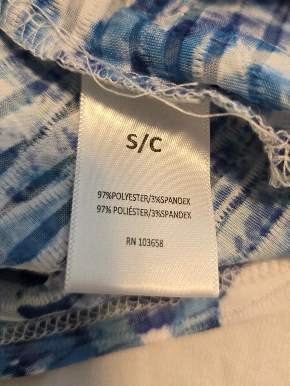 NWT Catalina Blue Leaf-Print Women's Swim Coverup Size Small